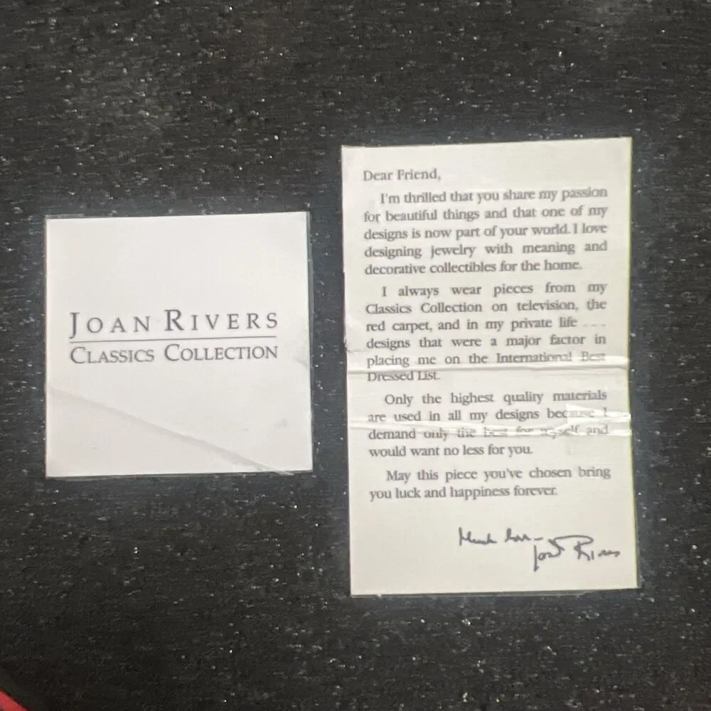 Joan Rivers Classics Collection Box Of 5 Jeweled Egg Shaped Christmas Ornaments